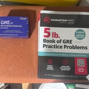 Manhattan Prep GRE Practice Book and Flashcards